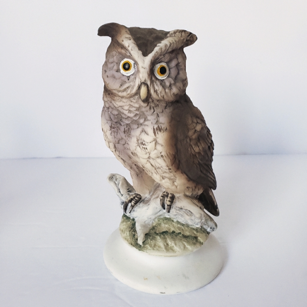 VTG Pop Candy Feathers Retro Lefton Porcelain Owl Figurine Home Decor